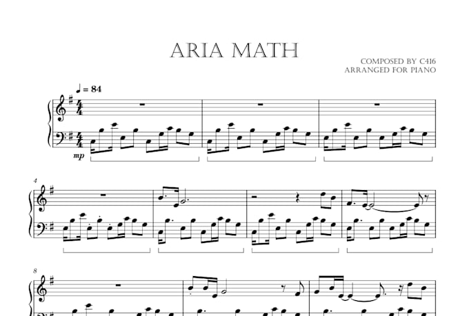 typeset the musical score